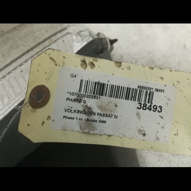 Phare gauche occasion VOLKSWAGEN PASSAT IV Phase 1 10-1996->10-2000 1.9 TDI 110ch 3B0941017R 3