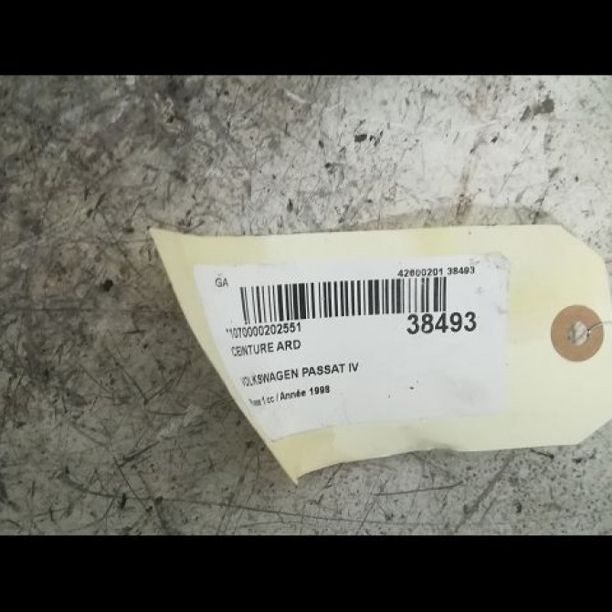 Ceinture arrière droite occasion VOLKSWAGEN PASSAT IV Phase 1 10-1996->10-2000 1.9 TDI 110ch 3B9857806DHCQ 2