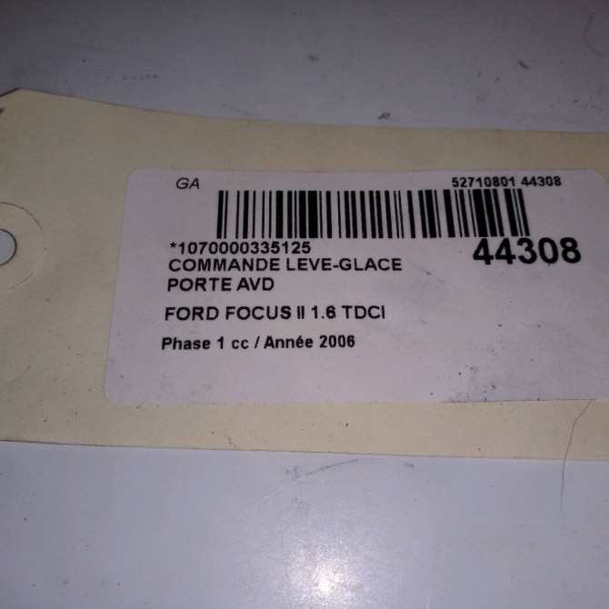 Commande lève-glace porte avant droite occasion FORD FOCUS II Phase 1 09-2004->12-2007 1.8 TDCI 115ch 1223143 2