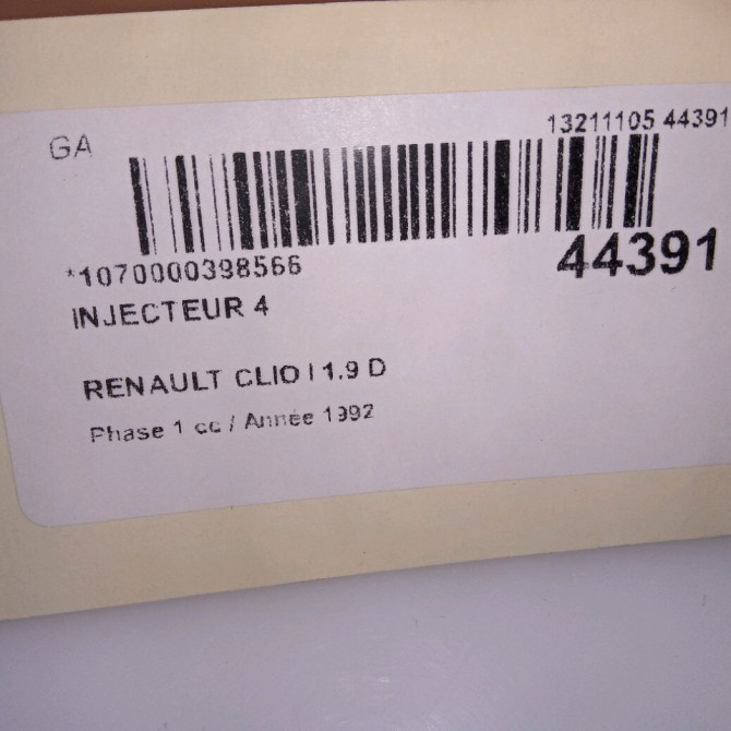 occasion RENAULT CLIO I Phase 1 06-1990->03-1994 1.9 D 7701033826 3