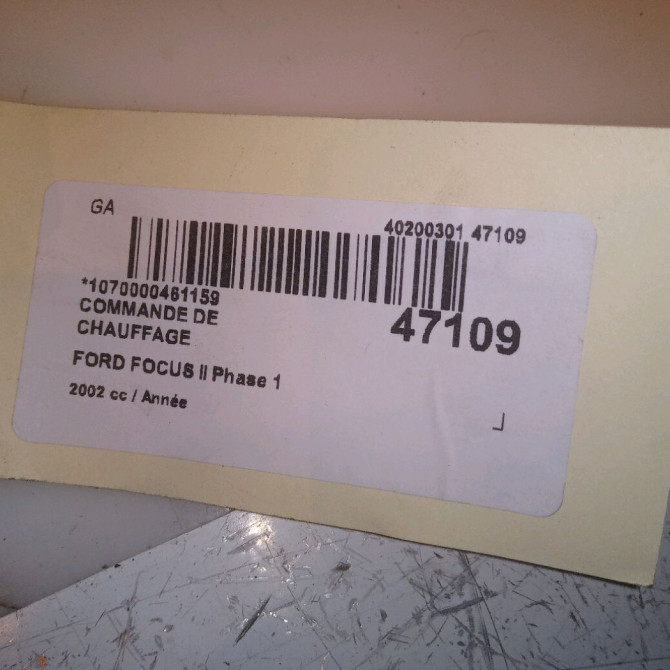 Commande de chauffage occasion FORD FOCUS II Phase 1 09-2004->12-2007 1131256 6
