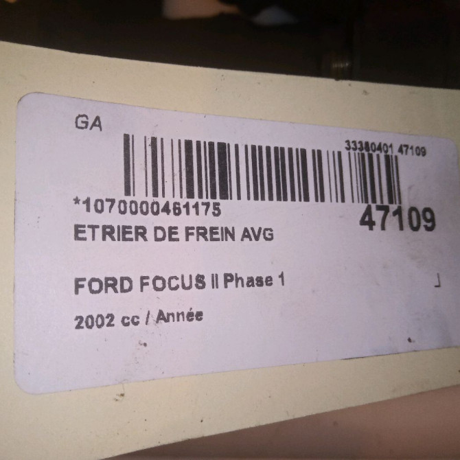 Etrier de frein avant gauche occasion FORD FOCUS II Phase 1 09-2004->12-2007 1478514 4