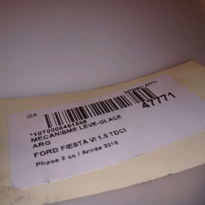 Mecanisme leve-glace arrière gauche occasion FORD FIESTA VI Phase 2 11-2012->... 1.5 TDCI 95ch 4