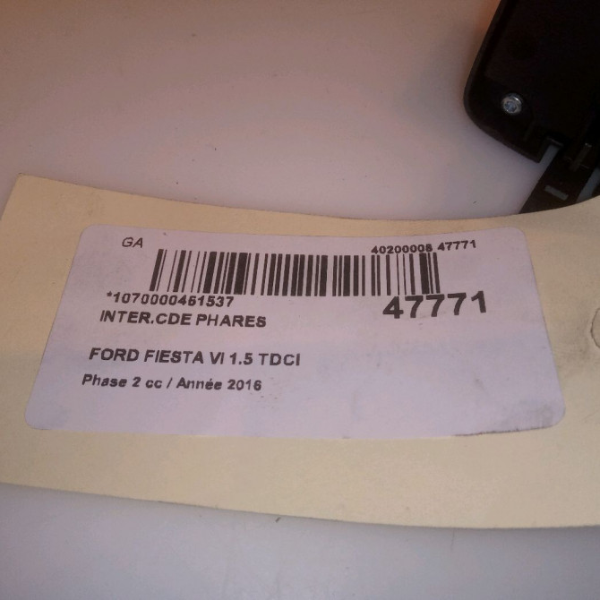 Interrupteur commande de phares occasion FORD FIESTA VI Phase 2 11-2012->... 1.5 TDCI 95ch 1787110 4