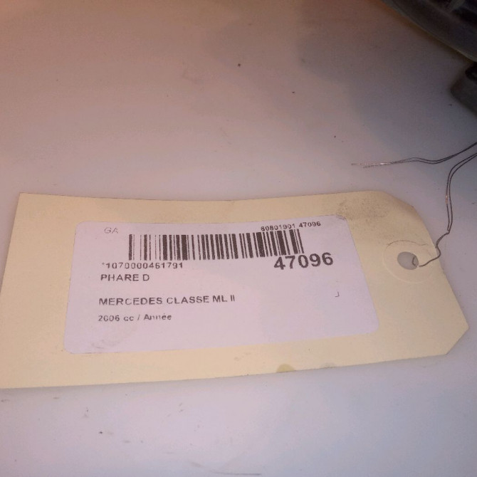 Phare droit occasion MERCEDES CLASSE ML II phase 1 03-2005->09-2008 1648205061 4