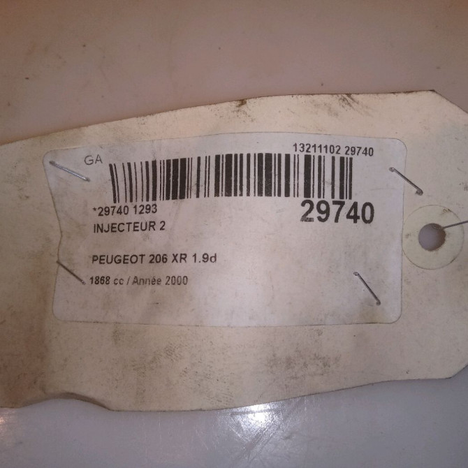 Injecteur occasion PEUGEOT 206 Phase 1 09-1998->03-2009 1.9 D 9625169180 3