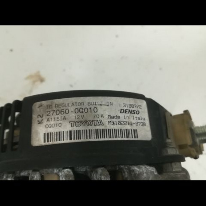 Alternateur occasion TOYOTA AYGO I Phase 1 06-2005->11-2009 1.0 VVTI 270600Q13084 3