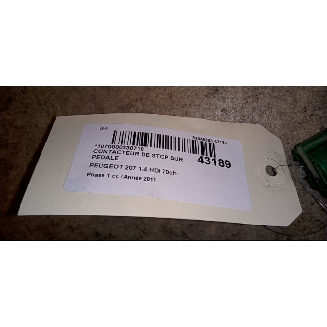 occasion PEUGEOT 207 Phase 1 04-2006->06-2013 1.4 HDI 70ch 2