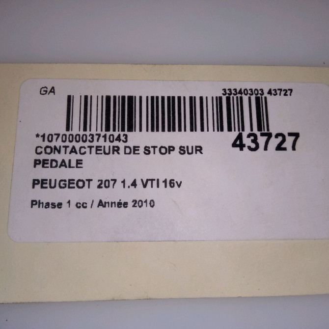 occasion PEUGEOT 207 Phase 1 04-2006->06-2013 1.4 VTI 16v 95ch 4