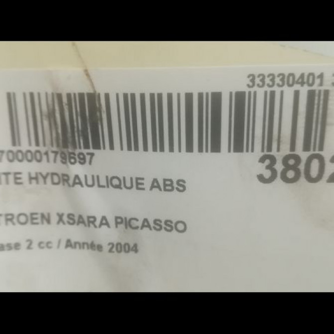 Unité hydraulique ABS occasion CITROEN XSARA PICASSO Phase 2 02-2004->12-2010 1.6 HDI 110ch 4541C8 3