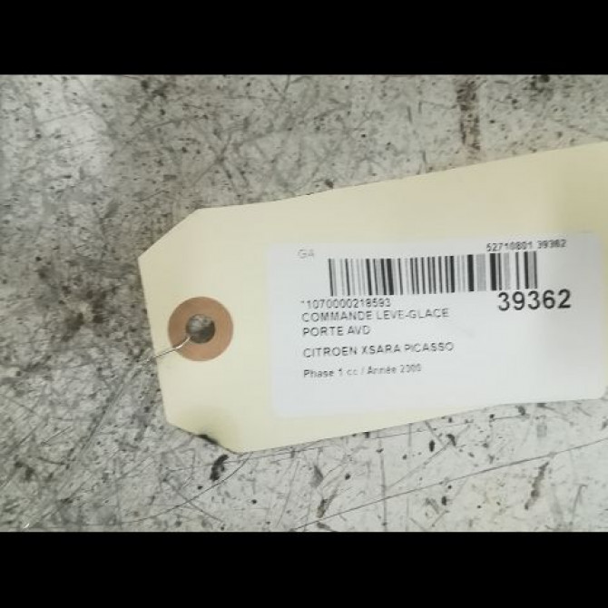 Commande lève-glace porte avant droite occasion CITROEN XSARA PICASSO Phase 1 12-1999->02-2004 2.0 HDi 90ch 2