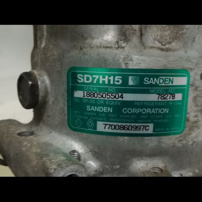 Compresseur air conditionne occasion RENAULT TWINGO I Phase 1 04-1993->08-1998 Twingo >09.96 7700860997 4