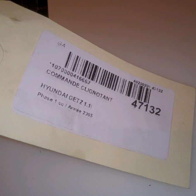 Commande clignotant occasion HYUNDAI GETZ Phase 1 09-2002->11-2005 1.1i 934101C000 6