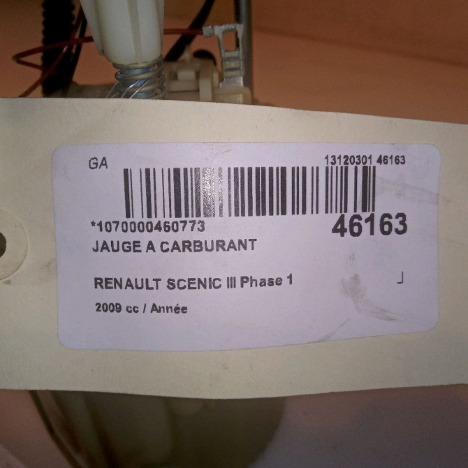 Jauge a carburant occasion RENAULT SCENIC III Phase 1 04-2009->11-2011 172020029R 4