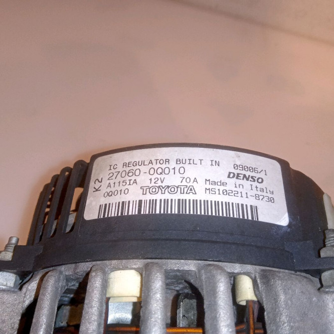 Alternateur occasion TOYOTA AYGO I Phase 1 06-2005->11-2009 1.0 VVTI 270600Q13084 6