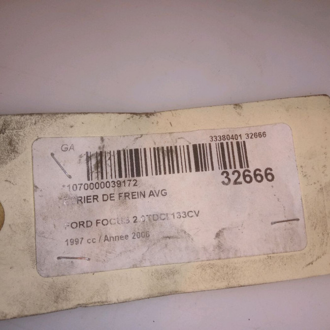 Etrier de frein avant gauche occasion FORD FOCUS II Phase 1 09-2004->12-2007 2.0 TDCI 16v 135ch 1682876 5
