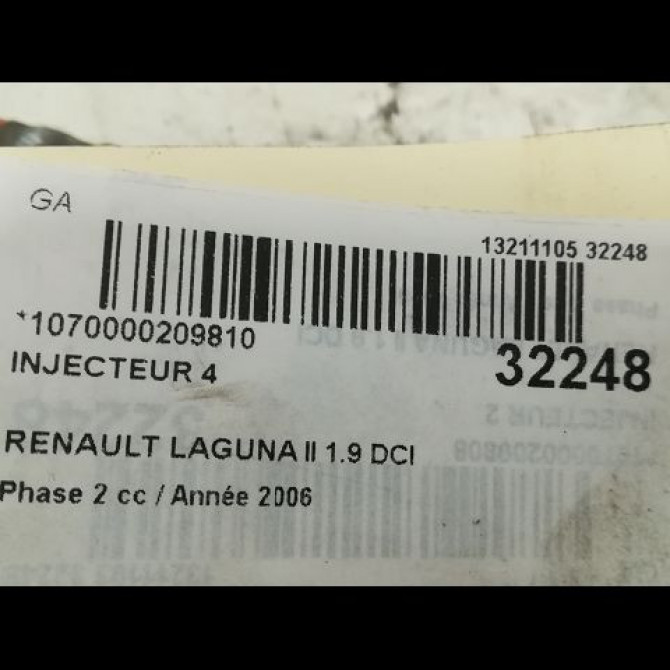 occasion RENAULT LAGUNA II Phase 2 03-2005->09-2007 1.9 DCI 125ch 3