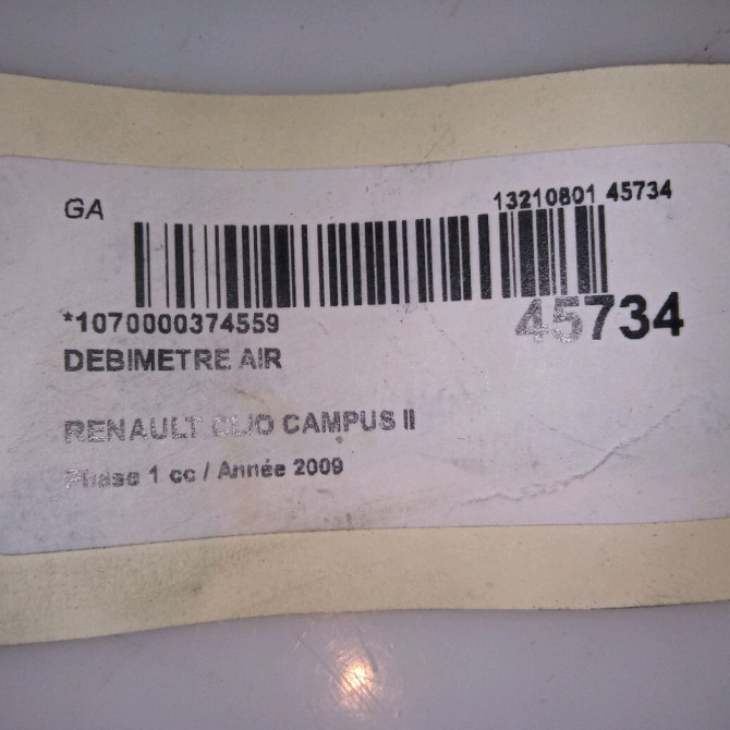 Debimetre air occasion RENAULT CLIO CAMPUS II Phase 1 07-2006->07-2009 1.5 DCI 65ch 5