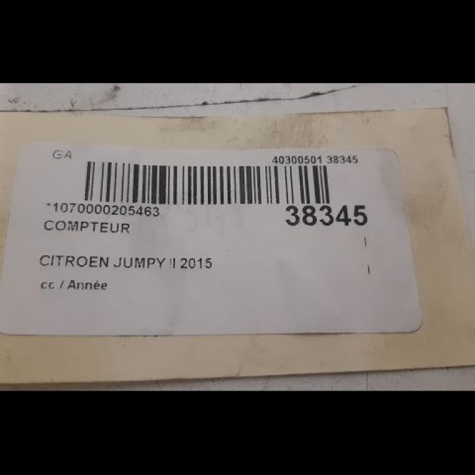 Compteur occasion CITROEN JUMPY II 9801642280 3
