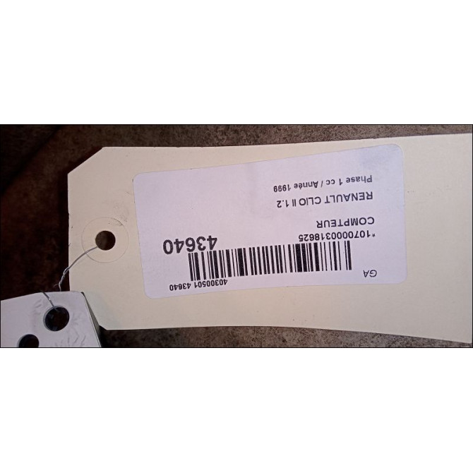 Compteur occasion RENAULT CLIO II Phase 1 03-1998->06-2001 1.2 7700410434 3