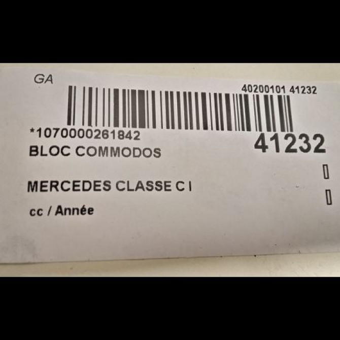 Bloc commodos occasion MERCEDES CLASSE C I 2