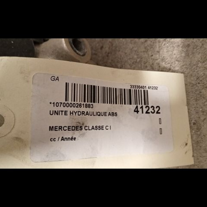 Unité hydraulique ABS occasion MERCEDES CLASSE C I 3