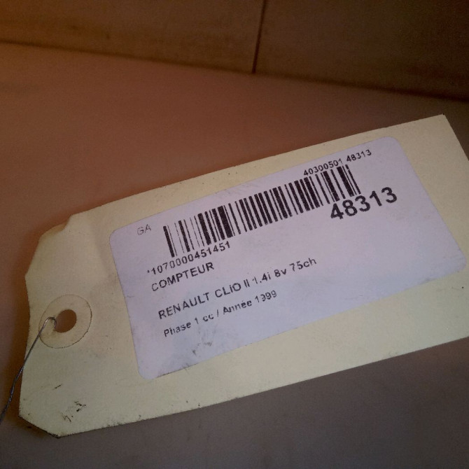 Compteur occasion RENAULT CLIO II Phase 1 03-1998->06-2001 1.4i 8v 75ch 7700410434 4