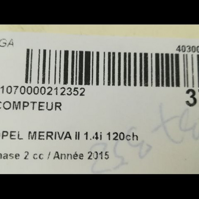 Compteur occasion OPEL MERIVA II phase 2 11-2013->... 1.4i 120ch 13430853 3