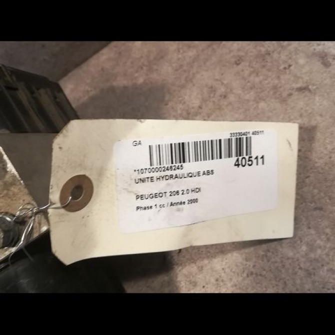 Unité hydraulique ABS occasion PEUGEOT 206 Phase 1 09-1998->03-2009 2.0 HDI 454143 4