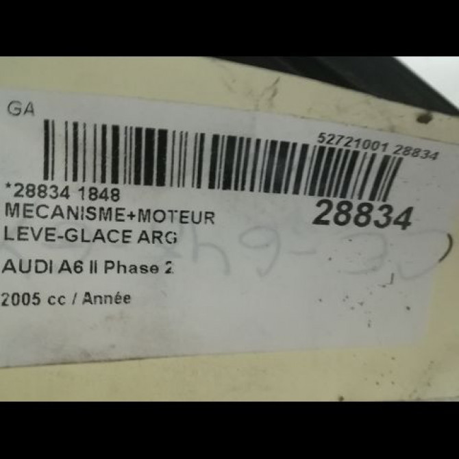 Mecanisme+moteur leve-glace arg occasion AUDI A6 II Phase 2 07-2001->05-2004 4F0839461 2