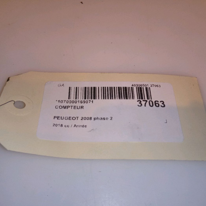Compteur occasion PEUGEOT 2008 phase 2 06-2016->... 9825986180 4