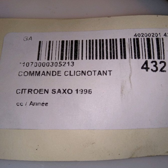 Commande clignotant occasion  625369 5