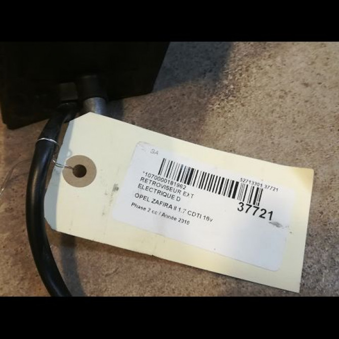 Retroviseur exterieur electrique droit occasion OPEL ZAFIRA II Phase 2 01-2008->12-2014 1.7 CDTI 16v 110ch 13312908 3