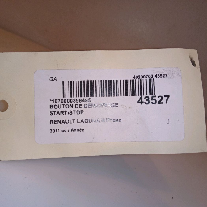 occasion RENAULT LAGUNA III Phase 2 11-2010->03-2013 1.5 DCI 8v 110ch 4