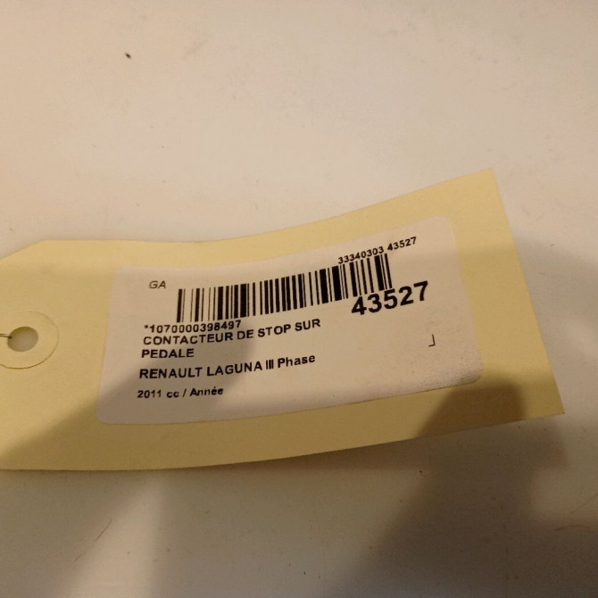 occasion RENAULT LAGUNA III Phase 2 11-2010->03-2013 1.5 DCI 8v 110ch 3