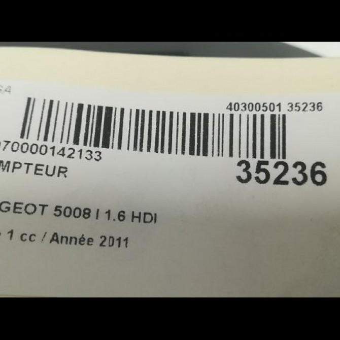 Compteur occasion PEUGEOT 5008 I Phase 1 11-2009->12-2013 1.6 HDI 112ch 9805170680 3