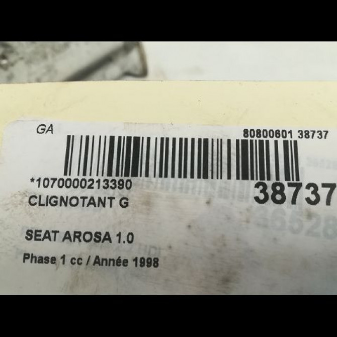 Clignotant gauche occasion SEAT AROSA Phase 1 07-1997->11-2000 1.0 6H0953041D 3