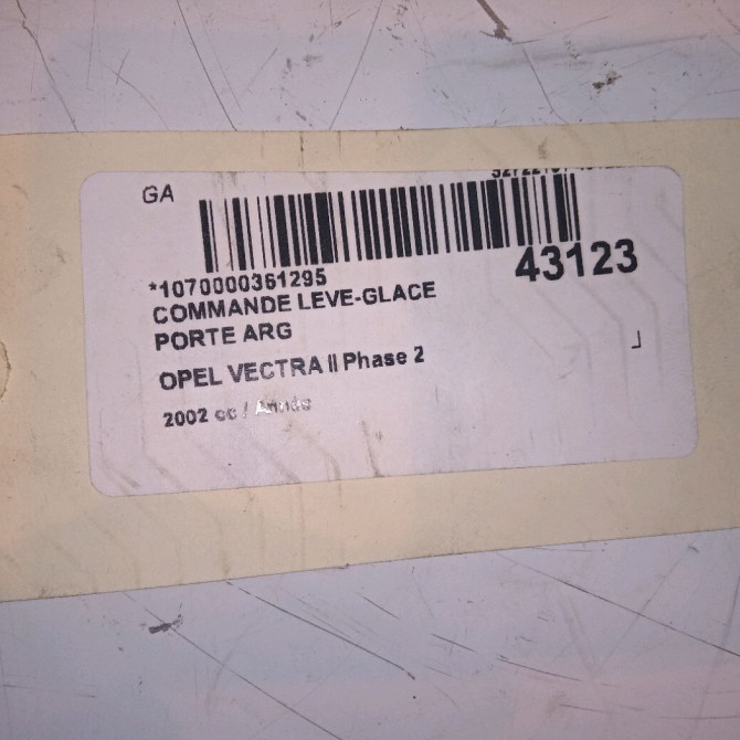 Commande leve-glace porte arrière gauche occasion OPEL VECTRA II Phase 2 02-1999->06-2002 2.2 DTI 16v 24436379 4