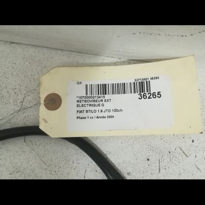 Retroviseur exterieur electrique gauche occasion FIAT STILO Phase 1 10-2001->09-2007 1.9 JTD 100ch 735359855 4