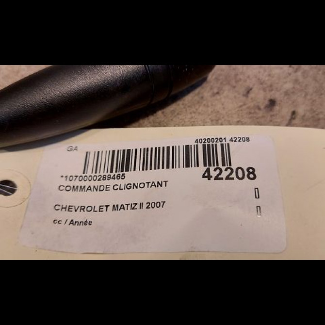 Commande clignotant occasion CHEVROLET MATIZ II Phase 1 06-2005->09-2009 0.8i 96540683 3