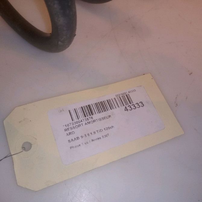 Ressort amortisseur ard occasion SAAB 9-3 II Phase 1 09-2005->09-2007 1.9 TiD 120ch 12798996 4