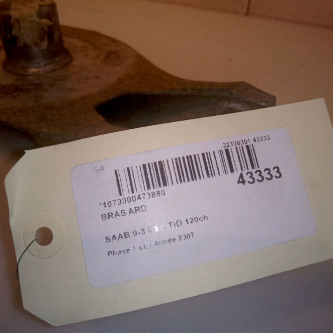 Bras ard occasion SAAB 9-3 II Phase 1 09-2005->09-2007 1.9 TiD 120ch 4