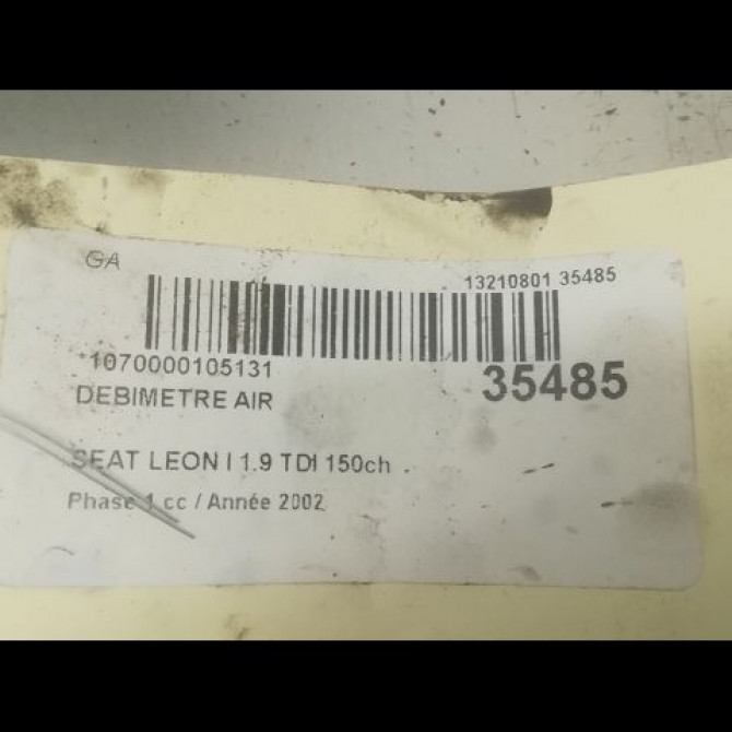Debimetre air occasion SEAT LEON I Phase 1 04-2000->10-2006 1.9 TDI 150ch 71906461AX 5