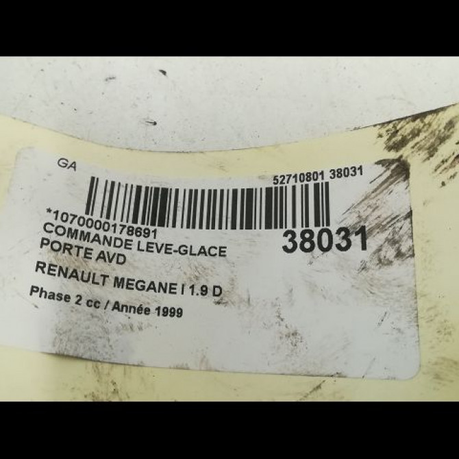 Commande lève-glace porte avant droite occasion RENAULT MEGANE I Phase 2 03-1999->06-2003 1.9 D 3