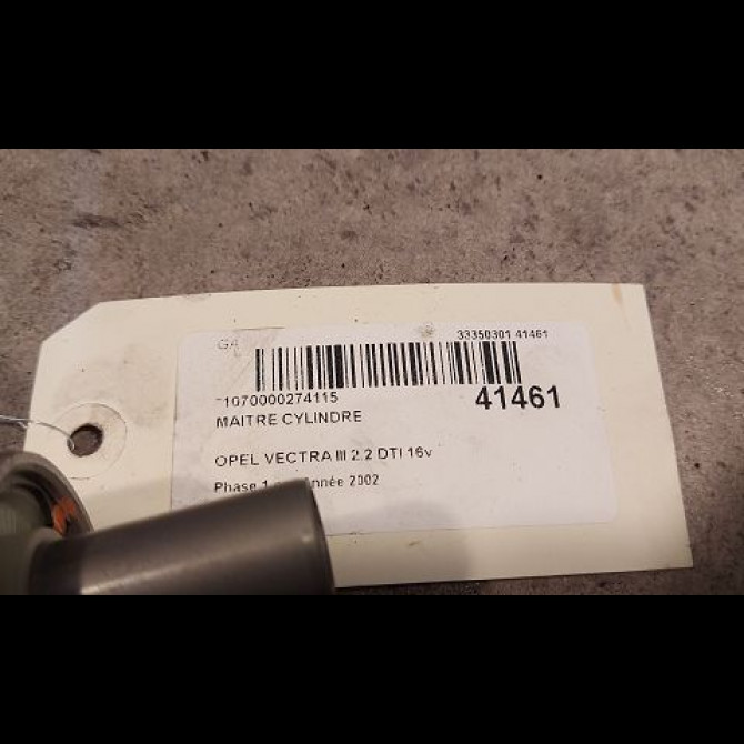 Maitre cylindre occasion OPEL VECTRA III Phase 1 06-2002->10-2005 2.2 DTI 16v 125ch 93172089 2