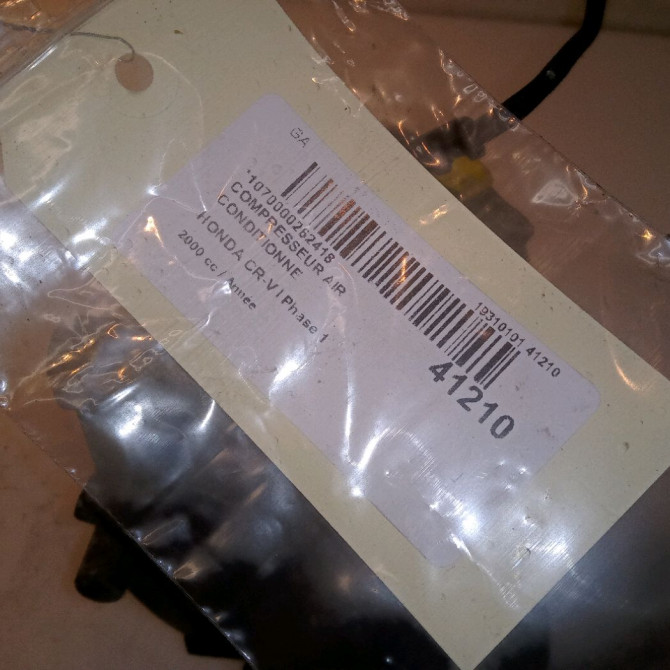 Compresseur air conditionne occasion HONDA CR-V I Phase 1 05-1997->10-2002 2.0i 147ch 38810P3F016 6