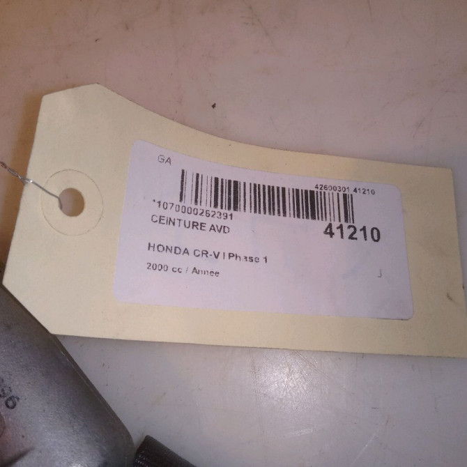 Ceinture avant droite occasion HONDA CR-V I Phase 1 05-1997->10-2002 2.0i 147ch 81450S10G03ZA 6