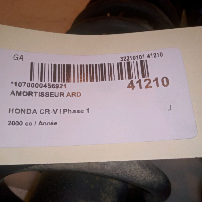 Amortisseur arrière droit occasion HONDA CR-V I Phase 1 05-1997->10-2002 2.0i 147ch 52611S10305 5