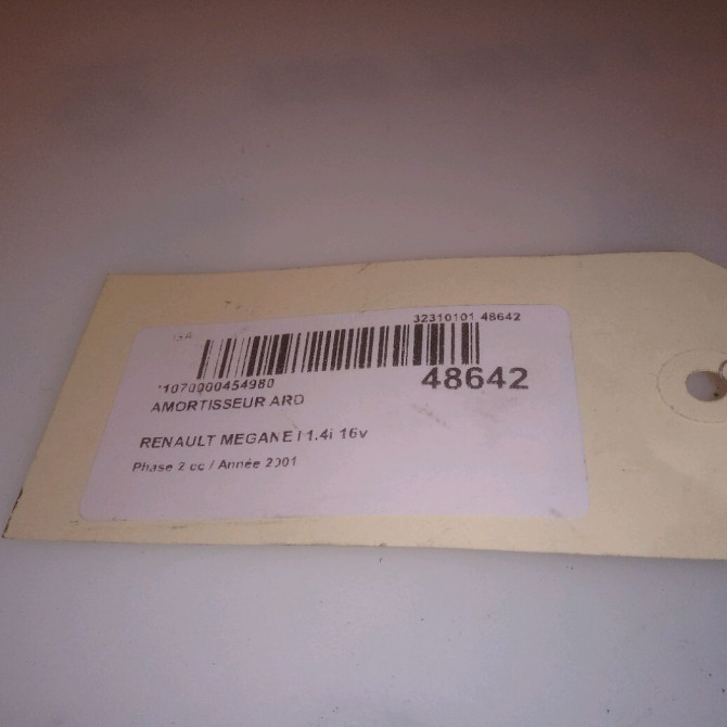 Amortisseur arrière droit occasion RENAULT MEGANE I Phase 2 03-1999->06-2003 1.4i 16v 7701479087 5