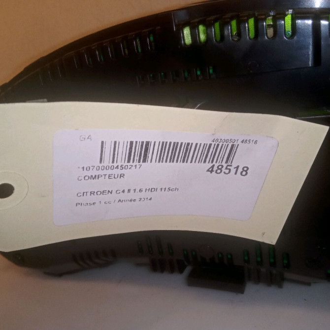 Compteur occasion CITROEN C4 II Phase 1 10-2010->01-2015 1.6 HDI 115ch 9812832980 4